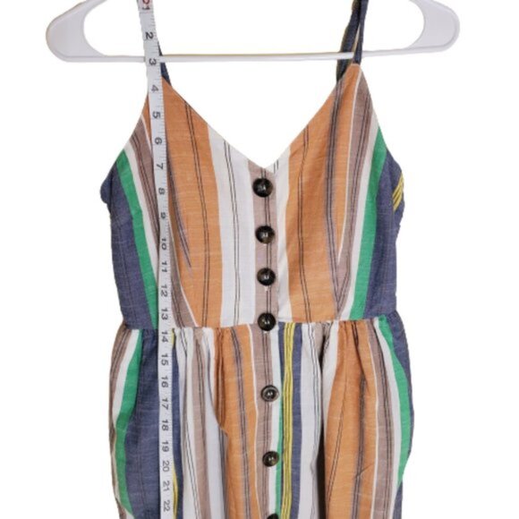 JAPNA Women's Striped Button-Front Midi Dress Multicolor Size S - Picture 3 of 10